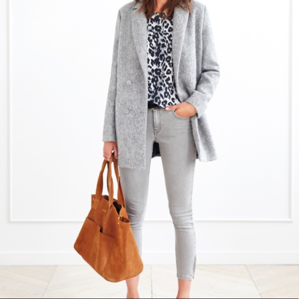 Sezane gray coat.